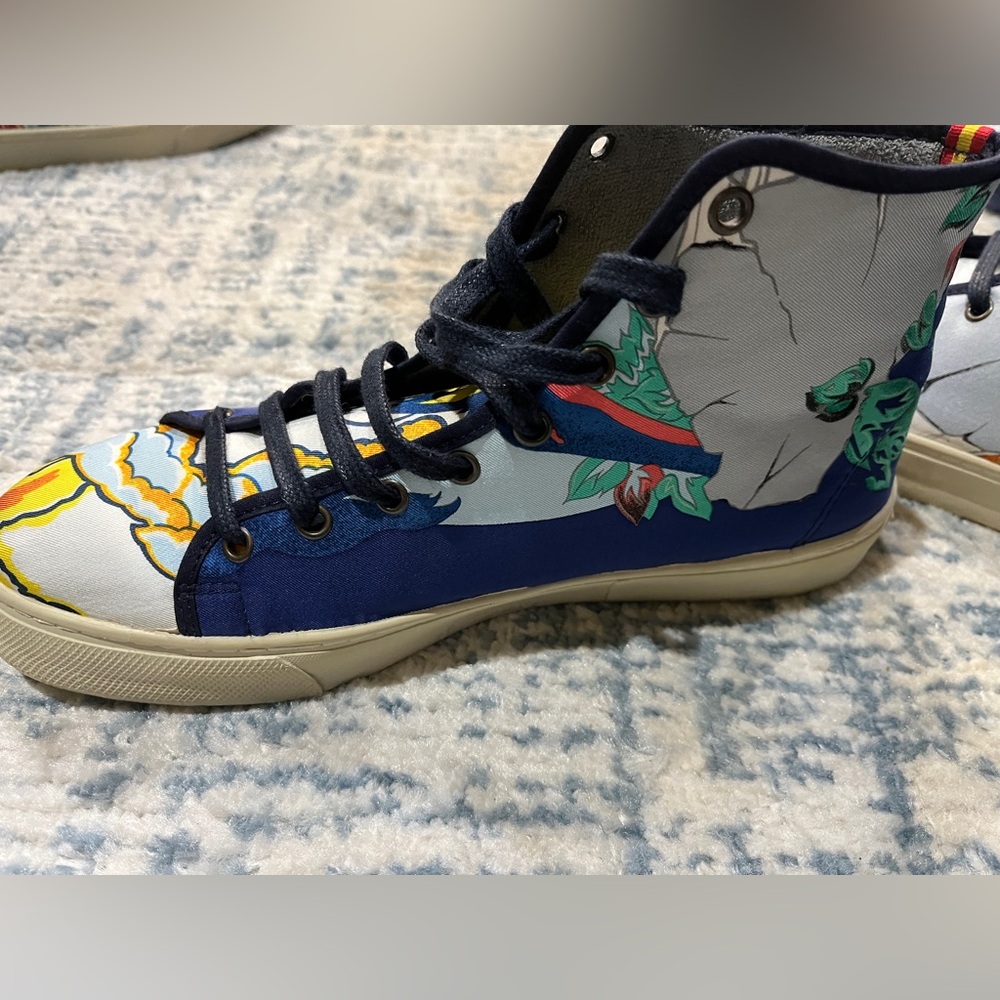 Hermes Respoke hi-top sneakers with Hermes Silk - Picture 3 of 7
